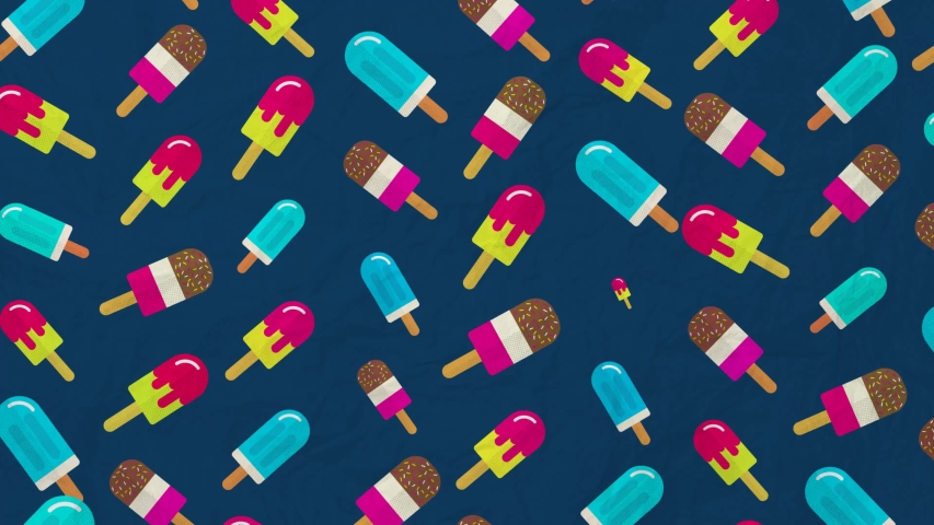 Ice Lolly Pattern Animation with Stock Footage Video (100% Royalty-free ...