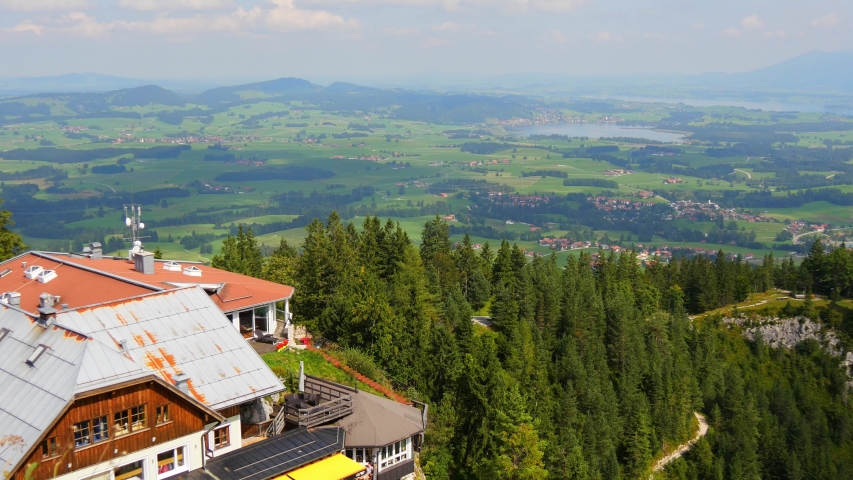 Landscape with clouds and mountains