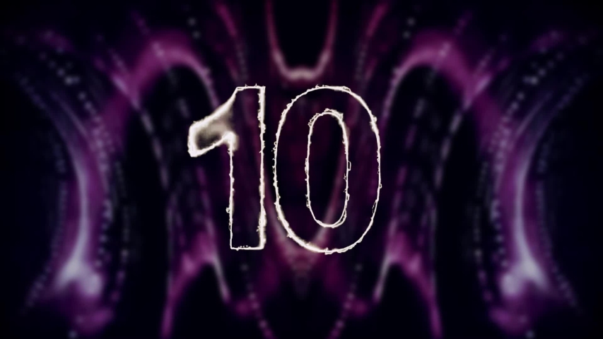 10 seconds countdown to the New Year 2020.