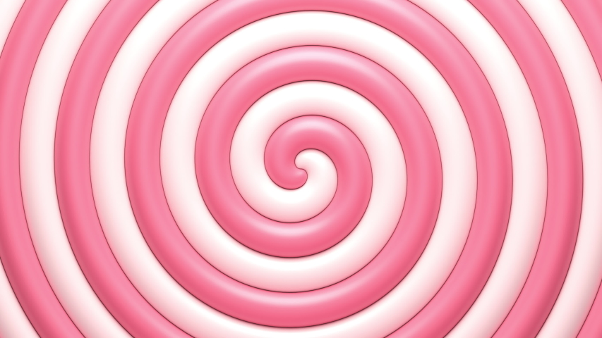 sweet candy pink white spiral rotating Stock Footage Video (100% ...