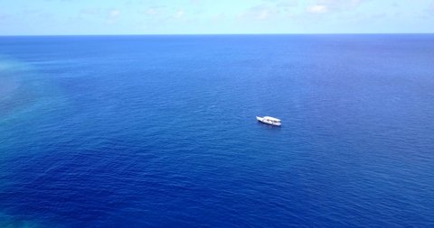 Boat in the middle of the ocean