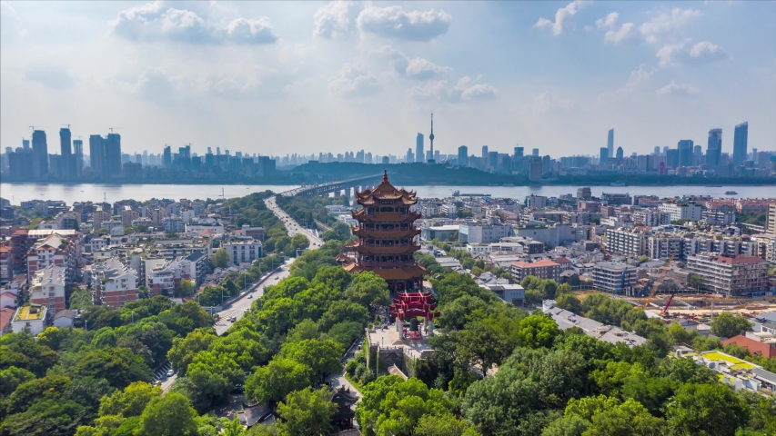 Cityscape view of Wuhan from the tower image - Free stock photo ...