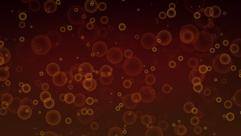 Circle animation  Bubble is moving  On the red and black gradient background for your background