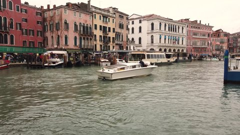 Venice, Italy - March 24, 2019 -  4K UHD video shot from the beautiful Italian city of Venice, Italy 