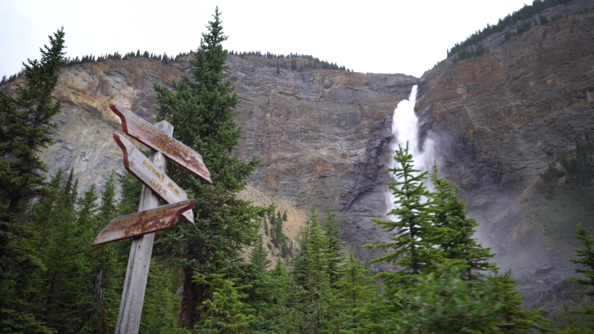 Wakkakaw Falls in Yoho National Park of Canada