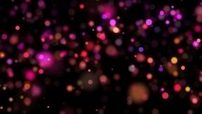 4k video. Looped animation. Wave pattern. Dotted lines. Neon waves. particles background. Seamless loop. Bokeh lights. Red glitters. 3840x2160