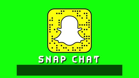 Melbourne, Australia - October 20, 2019: Animated Snapchat Logo And Name With A Black Space To Add Profile Name Or Link. - In Green Screen.