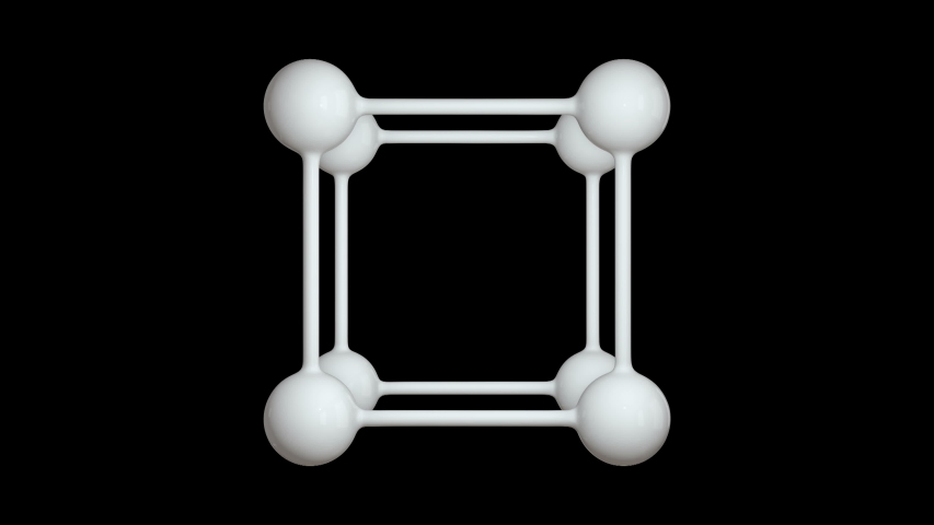 Molecule Grid. Connection Structure. 3d render animation video available in 4k FullHD and HD render footage. Science and medical healthcare concept