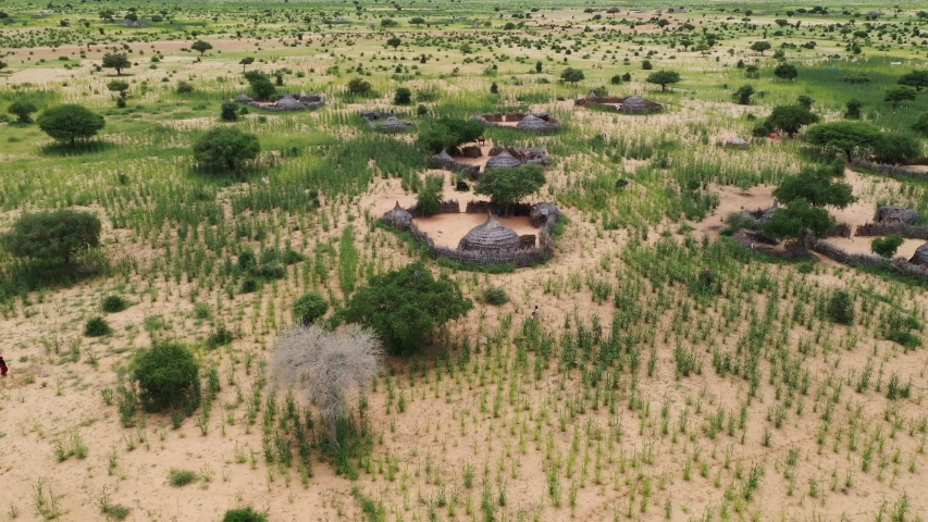 africa chad drone village house