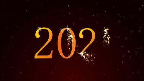 2020 Happy New Year Greeting Text Stock Footage Video (100% Royalty ...