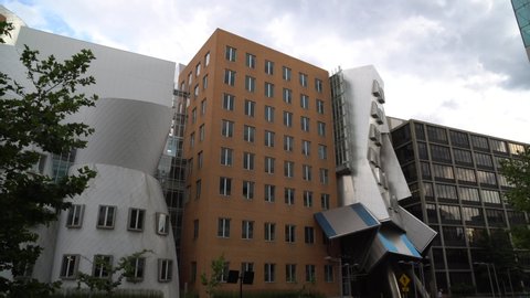 CAMBRIDGE, MA - JULY 14: Ray and Maria Stata Center on the campus of MIT July 14, 2019 in Boston, MA. The academic complex was designed by Pritzker Prize-winning architect Frank Gehry.