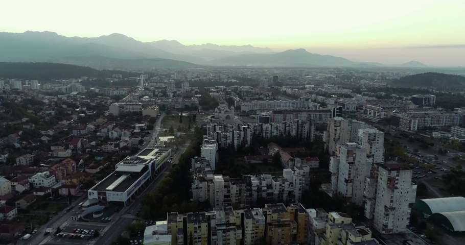 Podgorica Panoramic Landscape In Montenegro Image Free Stock Photo 