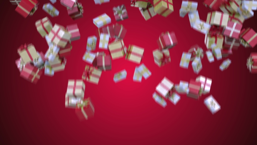 Transition with Christmas Gifts in 4K Royalty-Free Stock Footage #1040154194