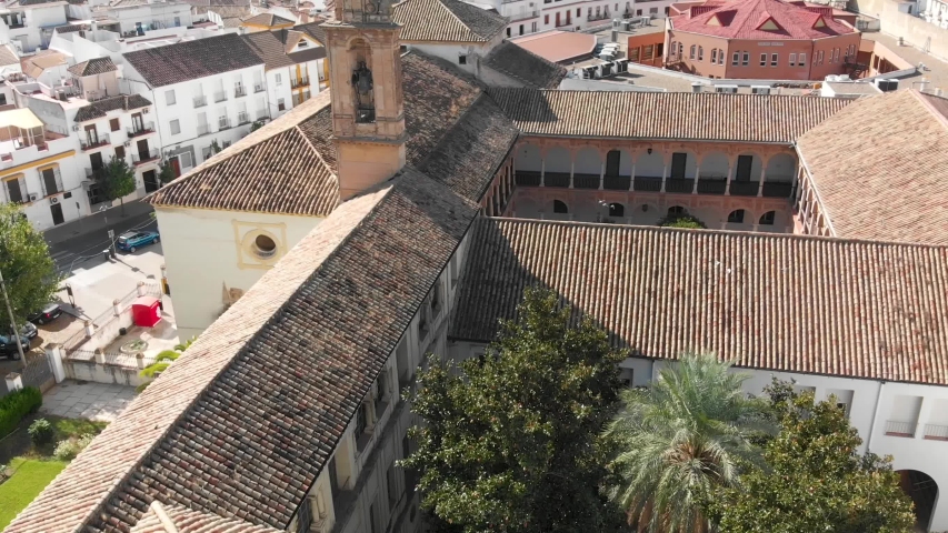 cordoba aerial . spain panorama city