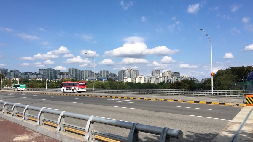 Cityscape of Seongnam, Bundang, Gyeonggi-do, South Korea