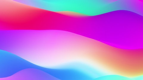Fluid trendy prism gradient abstract waves. Seamlessly looping animated background.