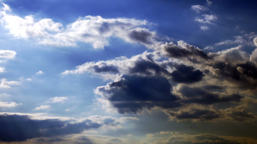 Dark and Bright Clouds Time Lapse 