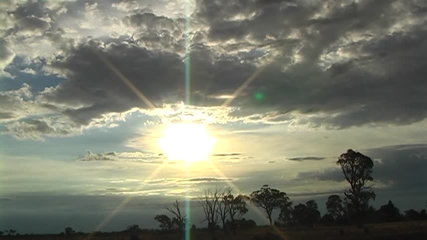 Sun setting