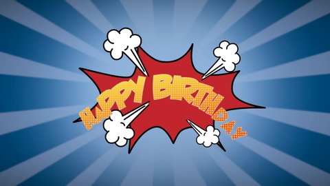 Animation Of Happy Birthday Text の動画素材 ロイヤリティフリー Shutterstock