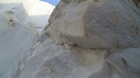 Huge marble blocks at marble quarry site