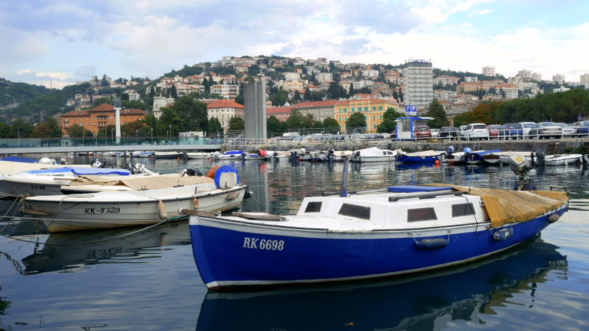 Rijeka Fiume Croatia City Center and Port