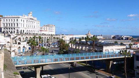 Algiers, Algeria. Beautiful sunny blue sky day.