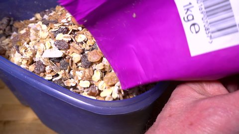 Slow Motion Close Shot Hand Pouring Stock Footage Video (100% Royalty ...