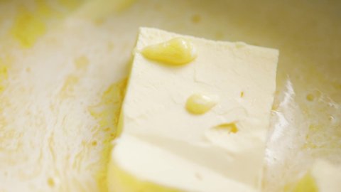 Ghee indian clarified butter preparation