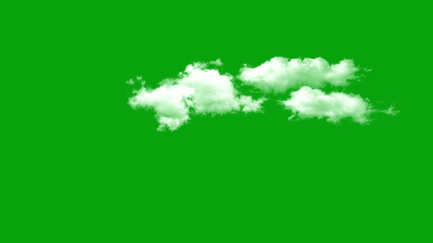 clouds green screen 4k