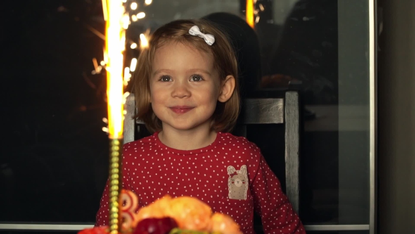 Birthday Pie with three sparklers as Candles image - Free stock photo ...