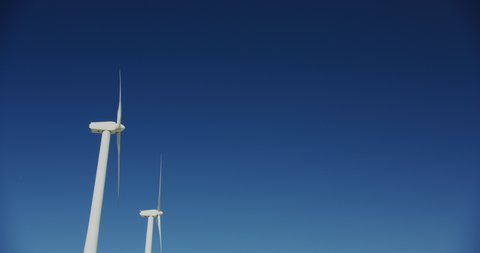 Wind turbine close up in Palm Springs, California
