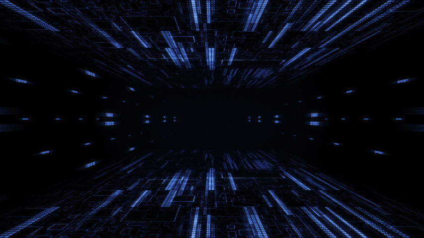 Digital Future Tunnel Background with copy space | Shutterstock HD Video #1040559992