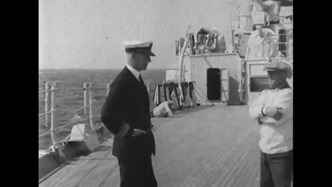 Circa 1931 Rear Admiral Bloch Talks Stock Footage Video (100% Royalty ...