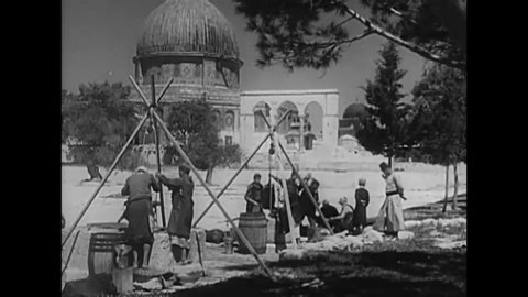 CIRCA 1934 - The Mosque of Omar is shown in Jerusalem.