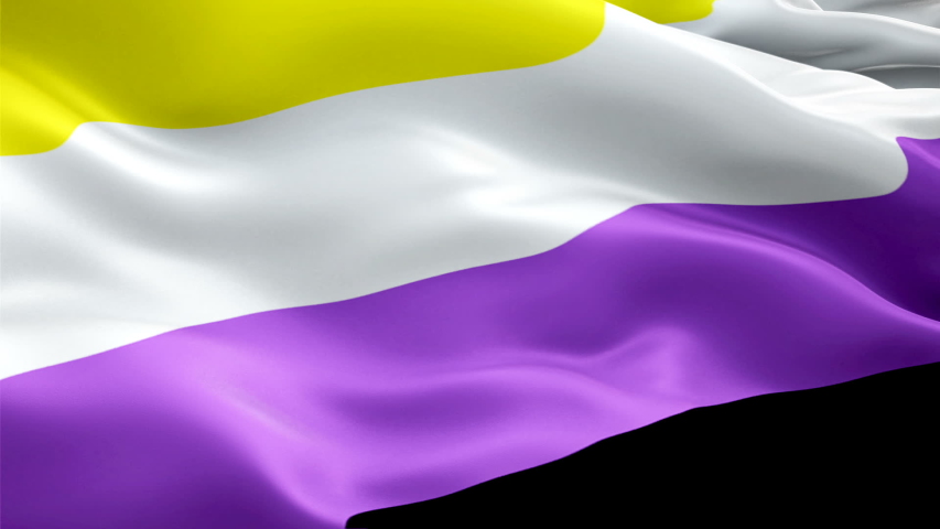 Nonbinary Flag Rainbow Waving 3d Stock Footage Video 100 Royalty Free Shutterstock