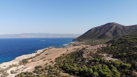 Cyprus aerial view footage , Akamas peninsula.
