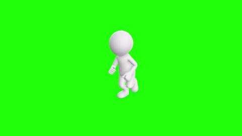 Stickman Running Seamless Loop Animation On Stock Footage Video (100%  Royalty-free) 1040694482 | Shutterstock