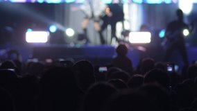Crowd public in a pop concert live show