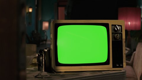 Retro Tv With Green Screen. You can Replace Green Screen with the Footage or Picture you Want with “Keying” effect in After Effects (check out tutorials on YouTube). 4K Resolution.