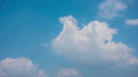 Building motions clouds with sky. Puffy fluffy white clouds sky time lapse. slow moving clouds.sky time lapse. Cloudscape timelapse cloudy. footage timelapse 4k. background worship christian concept.