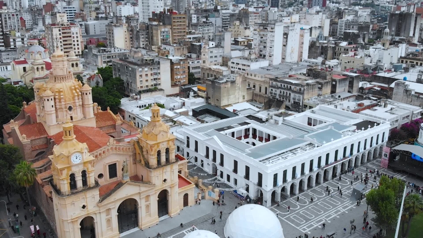 Cathedral, Catholic Church, Colonial town hall Cabildo (Cordoba, Argentina)
