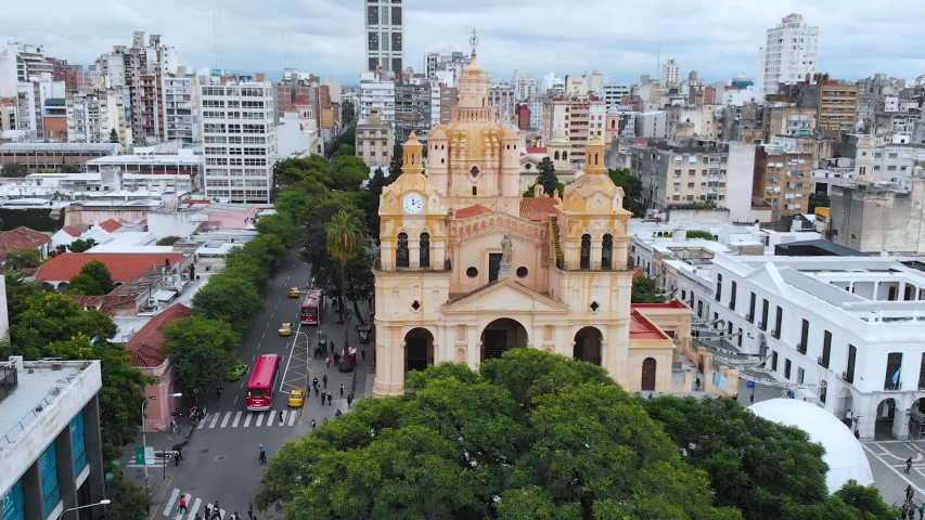 Cathedral, Catholic Church, Plaza San Martin square (Cordoba, Argentina)