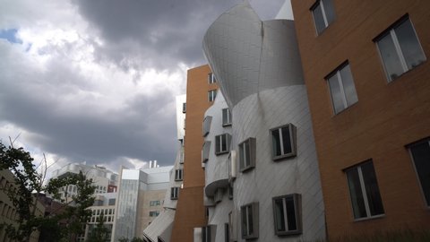CAMBRIDGE, MA - JULY 14: Ray and Maria Stata Center on the campus of MIT July 14, 2019 in Boston, MA. The academic complex was designed by Pritzker Prize-winning architect Frank Gehry.