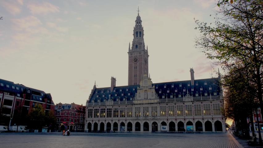 Leuven The University Library On Stock Footage Video 100 Royalty Free 1040871176 Shutterstock