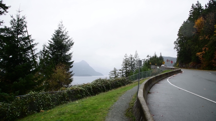 British Columbia lookout in Canada in the daytime.  