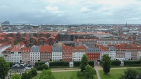 Copenhagen/Denmark   video from Copenhagen taken by drone camera