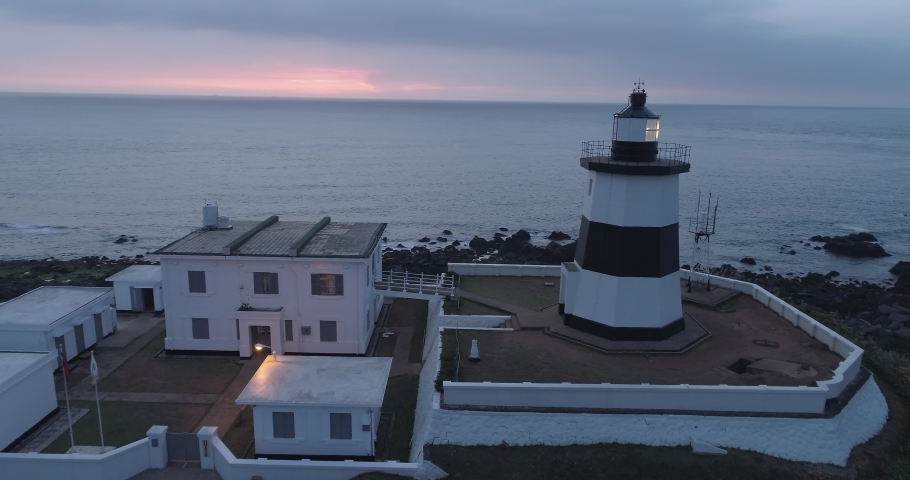 May 17, 2018, The Fuguijiao or Cape Fugui Lighthouse is a lighthouse on Cape Fugui near Laomei Village in Shimen District, New Taipei City, Taiwan.