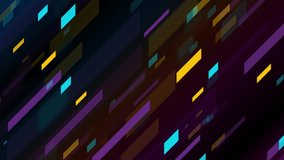 Abstract colorful geometric minimal tech motion background. Retro futuristic design. Seamless looping. Video animation Ultra HD 4K 3840x2160