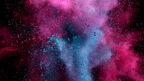 Super Slow Motion Shot of Color Powder Explosion Isolated on Black Background at 1000fps. - Powered by Shutterstock - Get 15% off with code: PIKWIZARD15