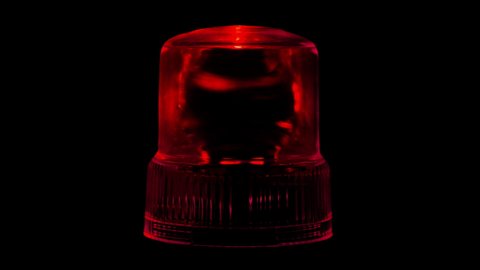 Red Emergency Flasher Siren Light 4K Loop Alpha